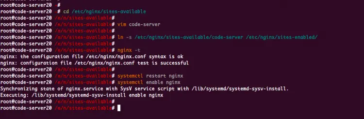 Setup Nginx as a Reverse Proxy for Visual Code Server