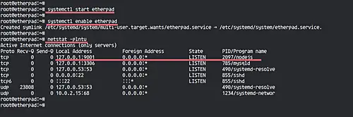 Run Etherpad as a service