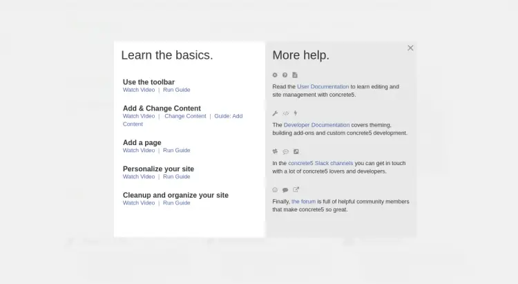 Getting started with Concrete 5