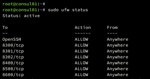 check ufw