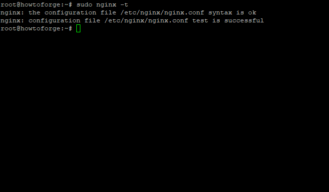 Check nginx config