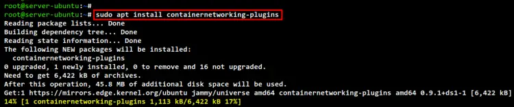installing containernetworking-plugin