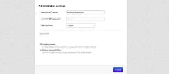 Administrator settings