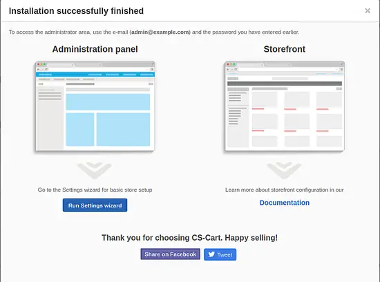 Administrative panel