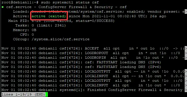 Installing CSF Firewall on Debian 11