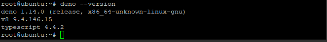 deno --version