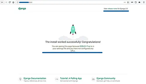 Django project in Browser