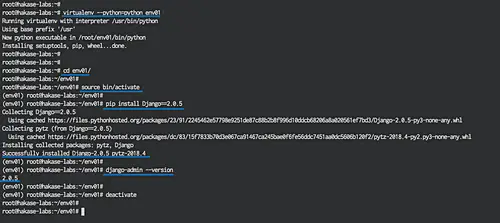 Install Django with Virtualenv