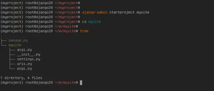 Create New Project Django