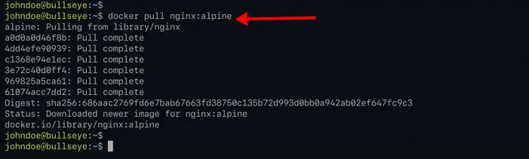 Download docker image