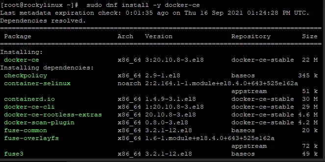 install docker-ce