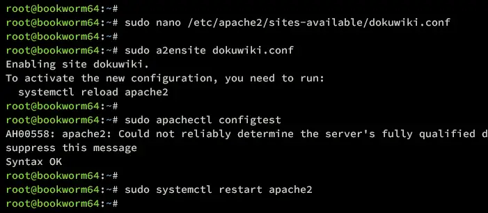 setup apache2