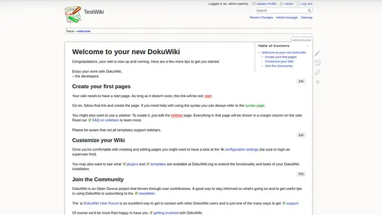 Welcome to DokuWiki