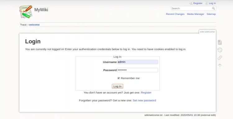 DokuWiki Login