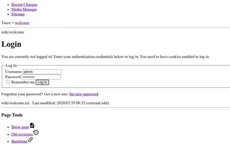 DokuWiki Login