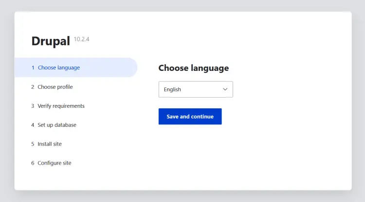 default language
