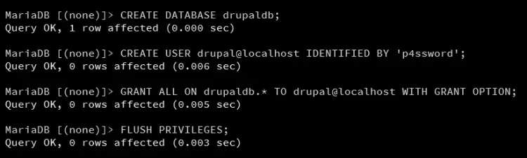 setup db