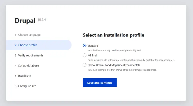 installation profile