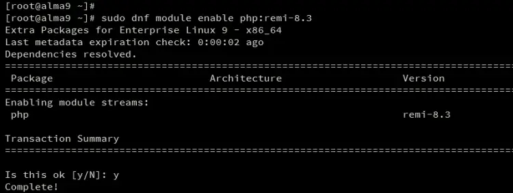 enable php repo