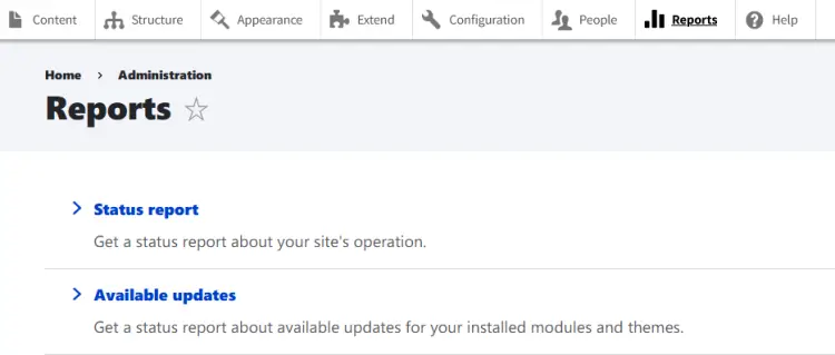 status reports