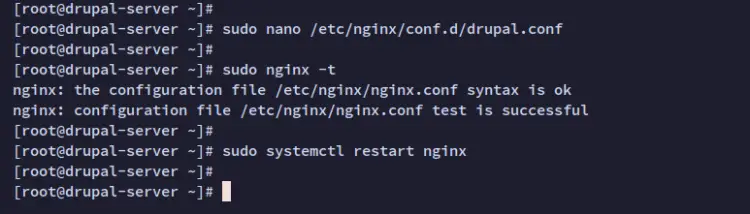 setup nginx drupal