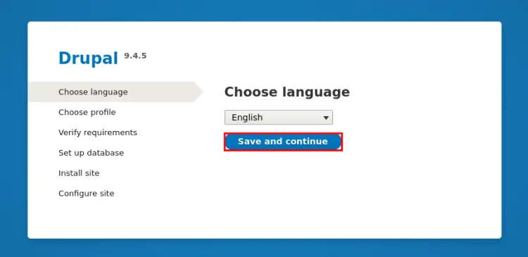 select language