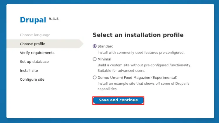 installation profile