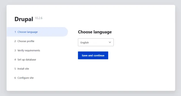 default language