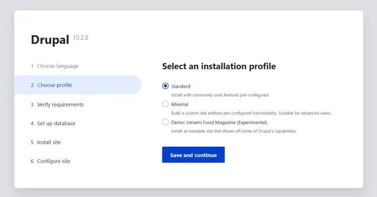 select profile