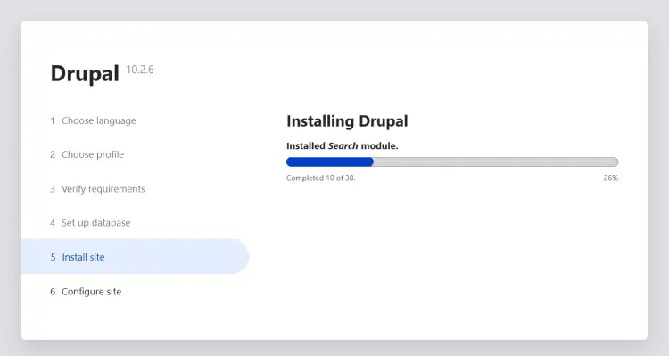Drupal installation