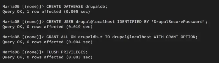 create database