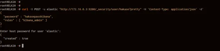 create kibana user with kibana_admin role