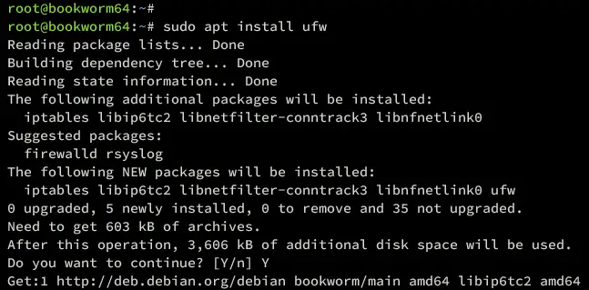 install ufw