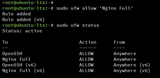 setup ufw