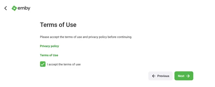 accept term of use