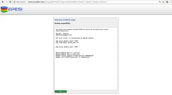 Confirm error message