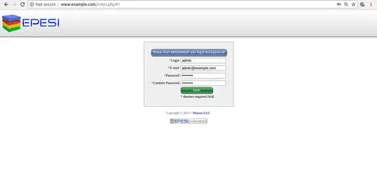 Add admin user account