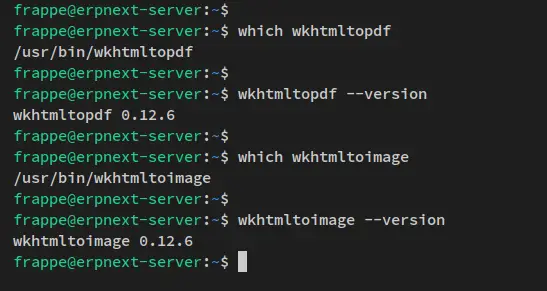 verify wkhtmltopdf
