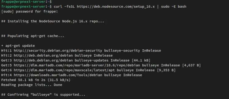 add nodesource repo