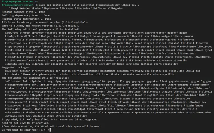 install dependencies