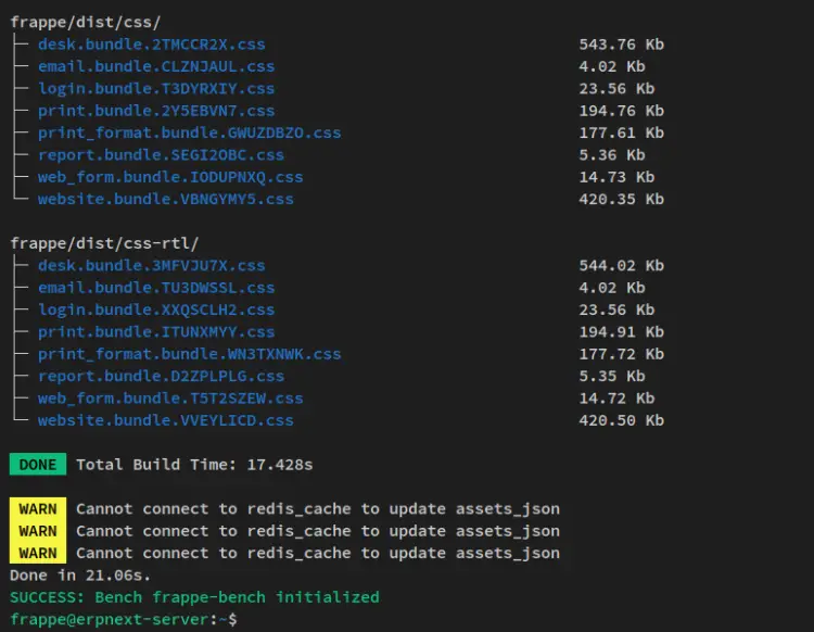 frappeframework installed