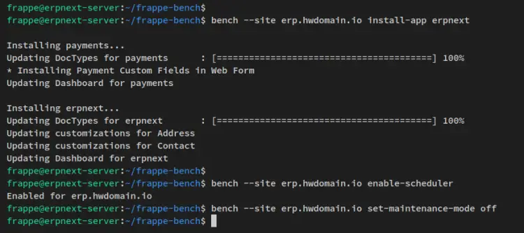 install erpnext
