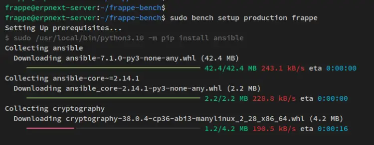 install dependnecies 