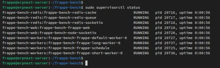 verify supervisorctl