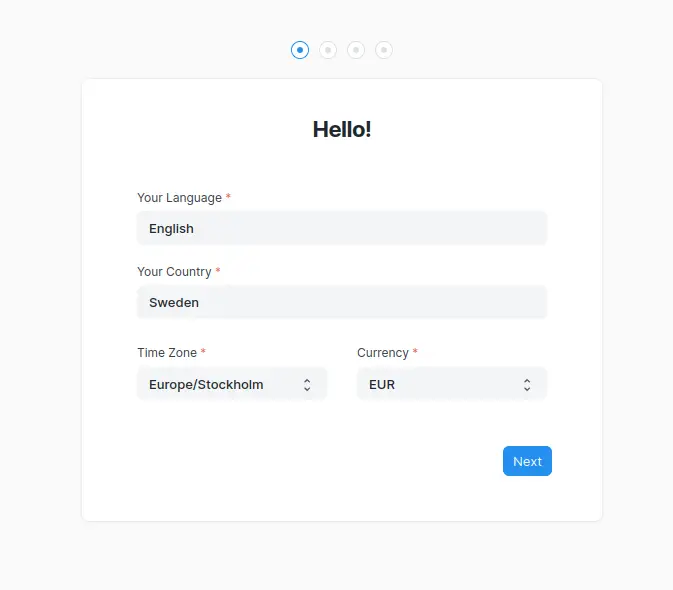 erpnext basic configuration