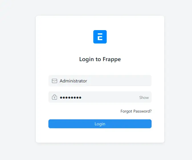 login erpnext