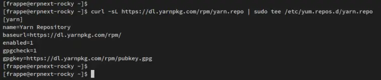 add yarn repo