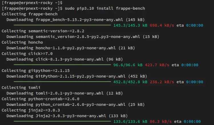 install bench