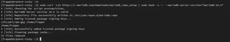 add mariadb repo