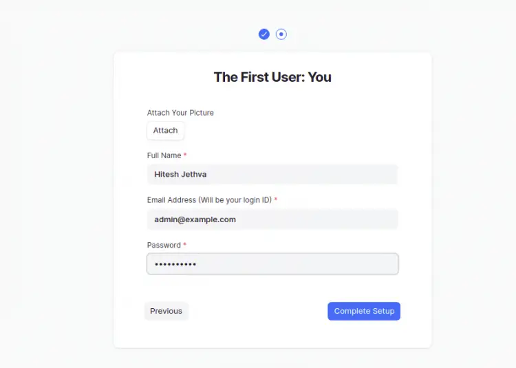 Create a user